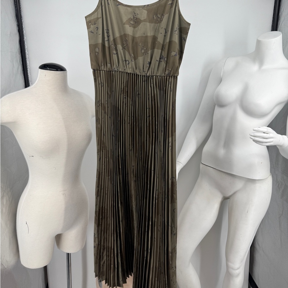 All Saints Like New Olive Green Maxi Dress - Picture 2 of 5